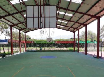 Photo of the UWC basketball stadium